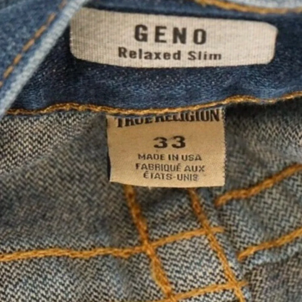 TRUE RELIGION‎ Geno Relaxed Slim Jeans Men's Size 33 M24J19NLQ3